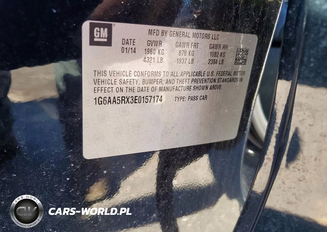2014 Cadillac Ats VIN:1G6AA5RX3E0157174 - 12