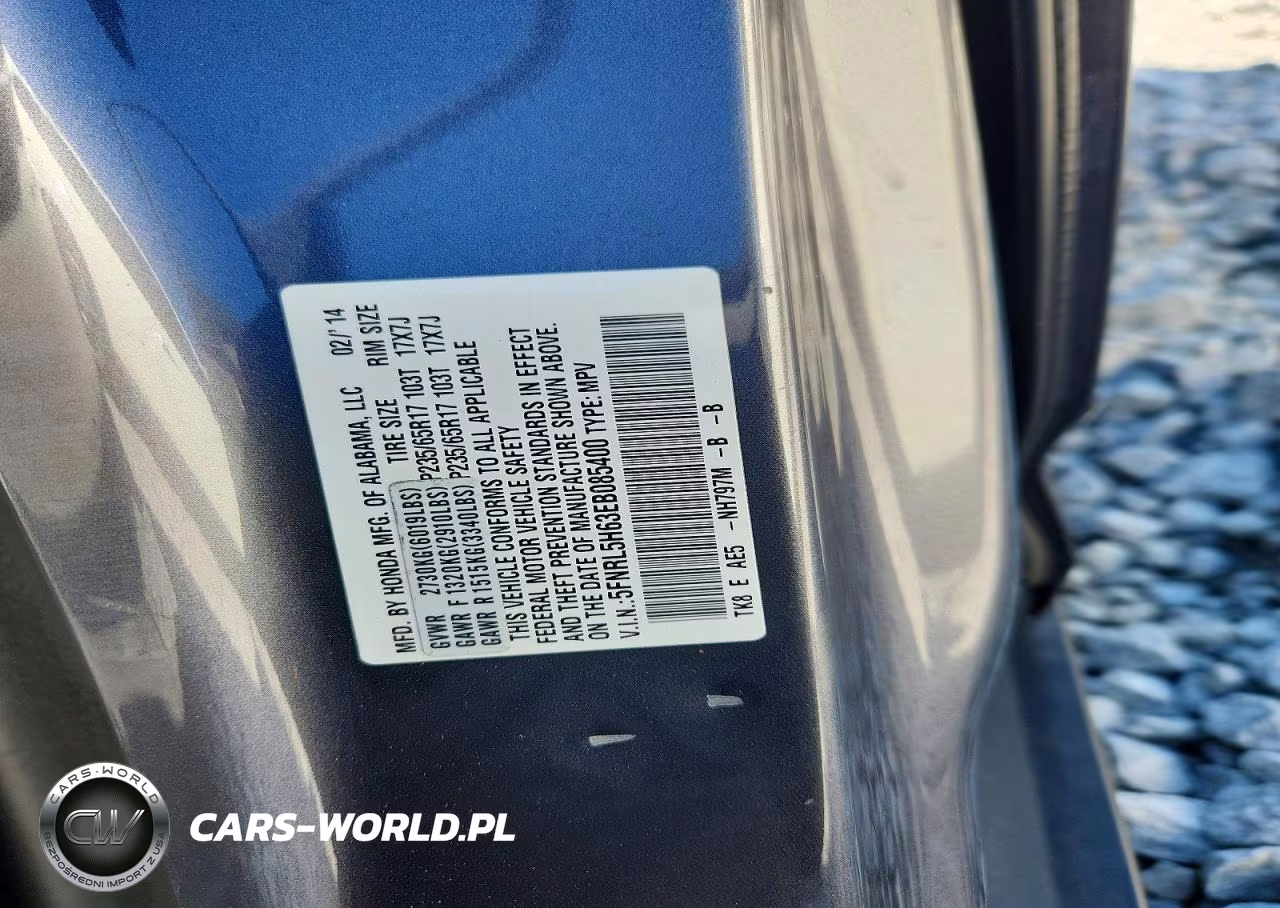 2014 Honda Odyssey Exl VIN:5FNRL5H63EB085400 - 13