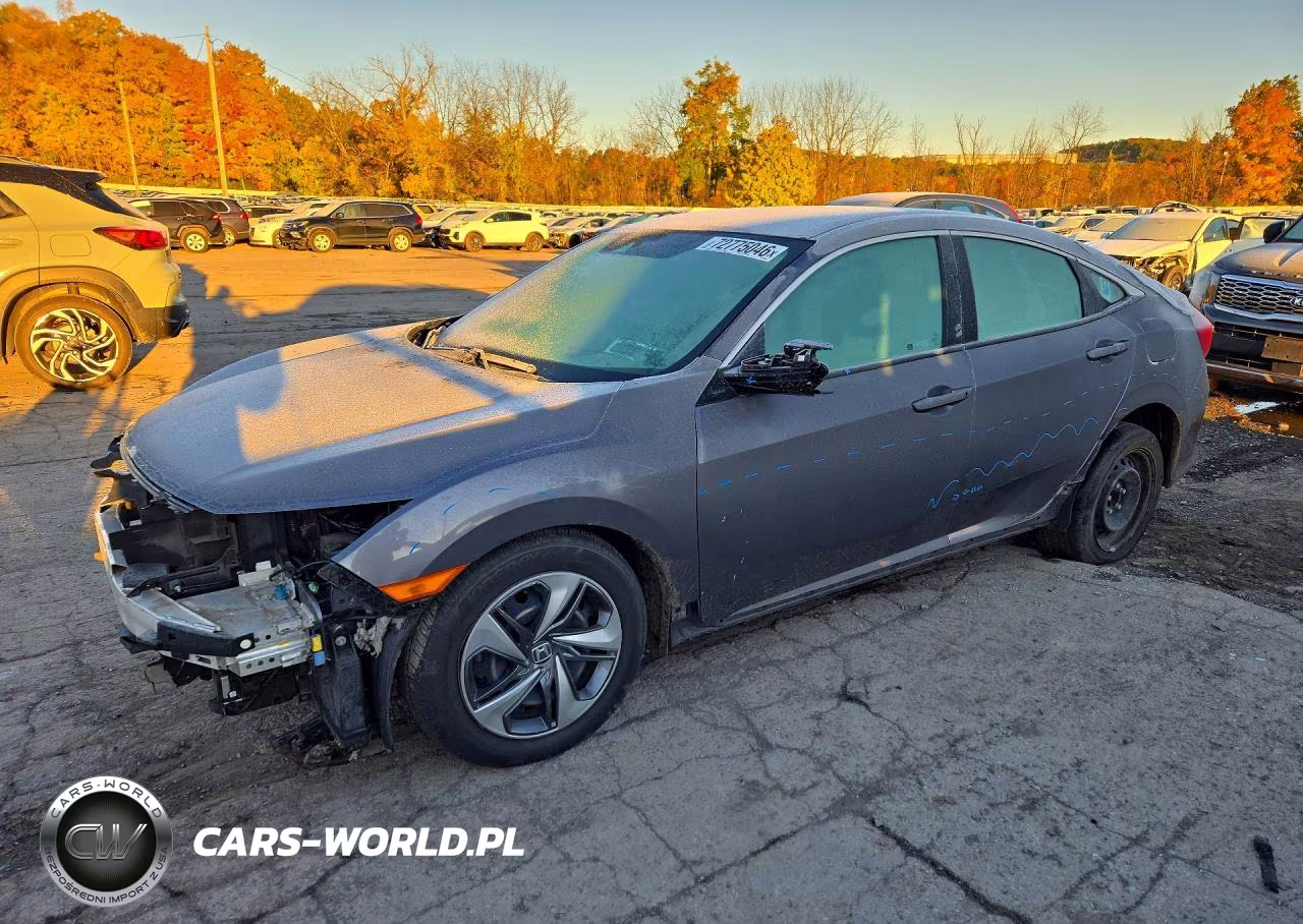 2020 Honda Civic Lx VIN:2HGFC2F6XLH586684 - 1