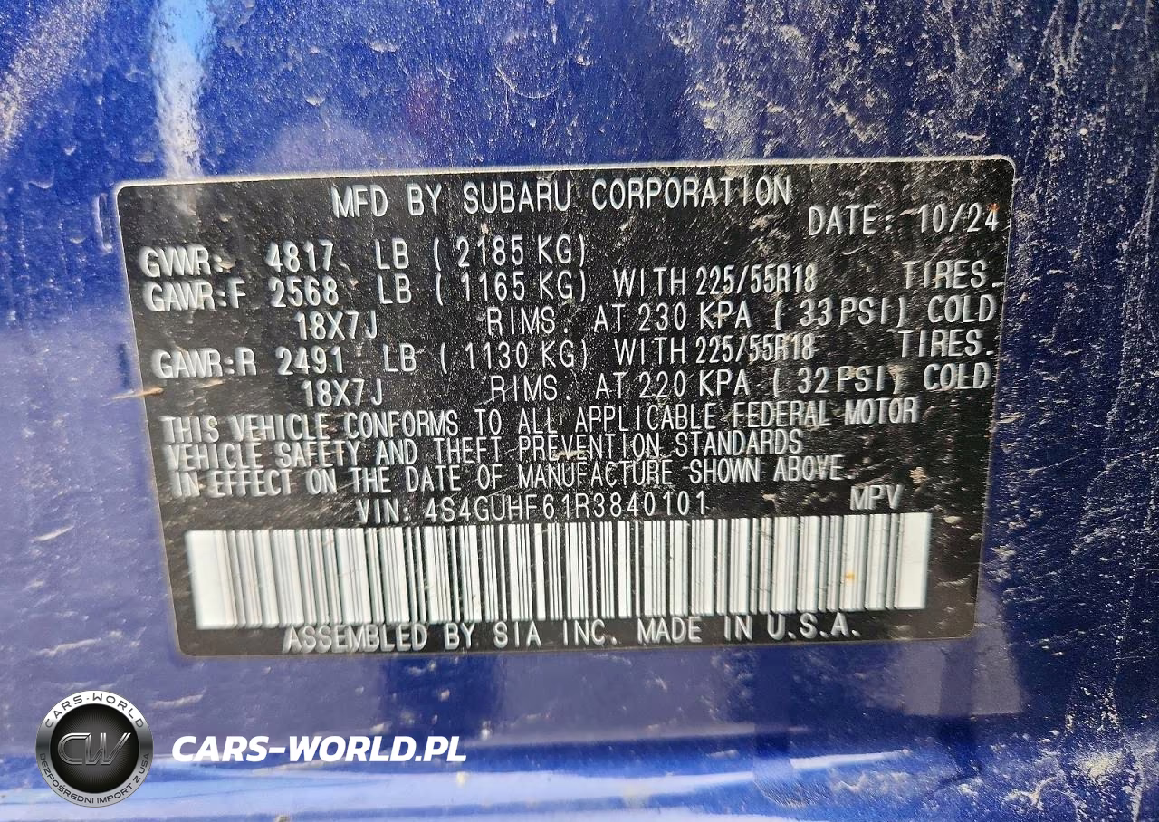 2024 Subaru Crosstrek Sport VIN:4S4GUHF61R3840101 - 13