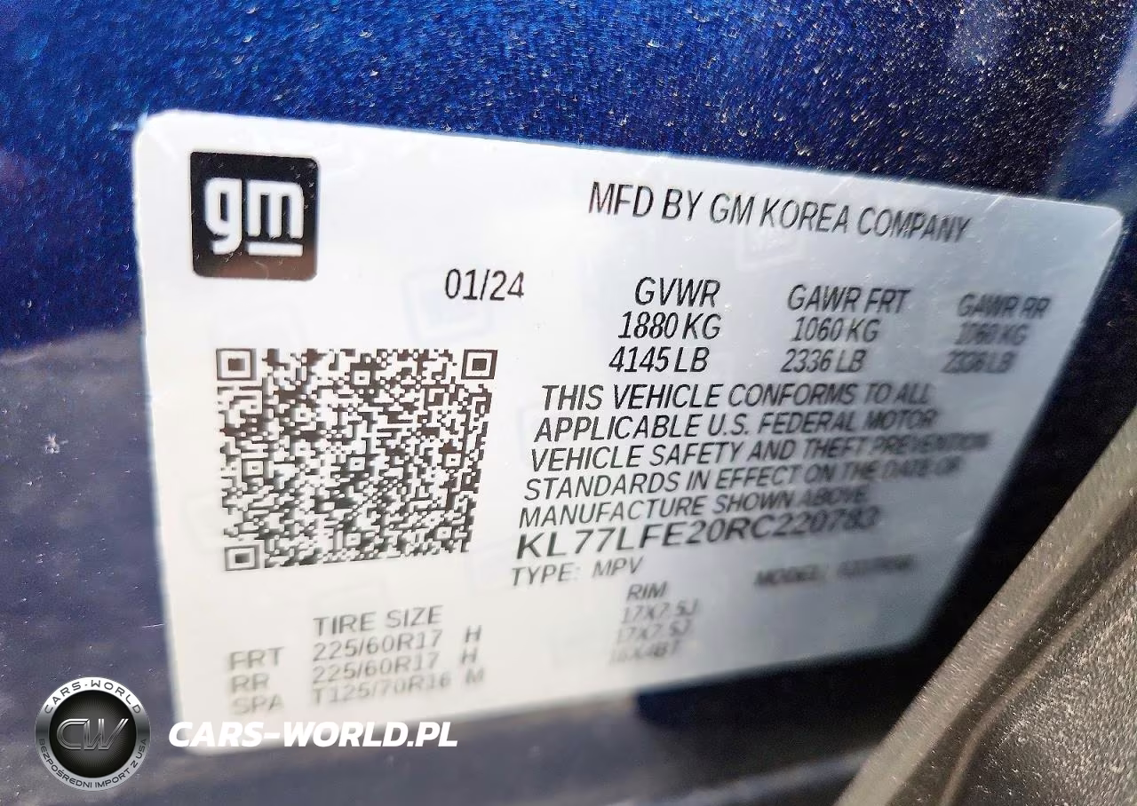 2024 Chevrolet Trax Ls VIN:KL77LFE20RC220783 - 13