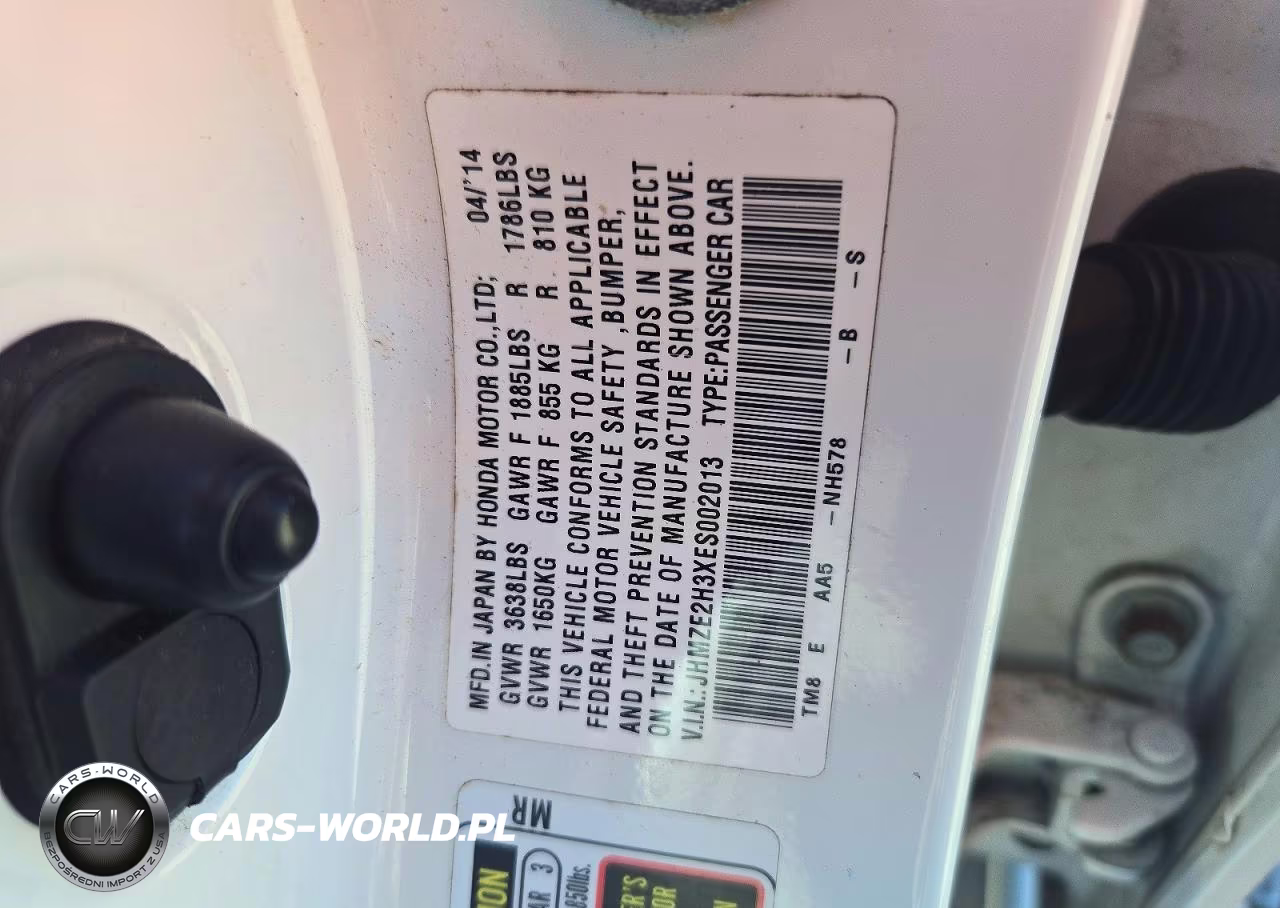 2014 Honda Insight VIN:JHMZE2H3XES002013 - 12