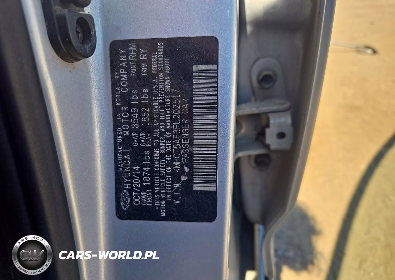 2015 Hyundai Accent Gs VIN:KMHCT5AE3FU202517 - 12