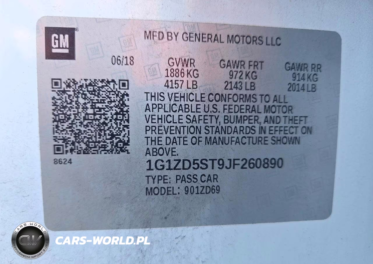2018 Chevrolet Malibu Lt VIN:1G1ZD5ST9JF260890 - 12