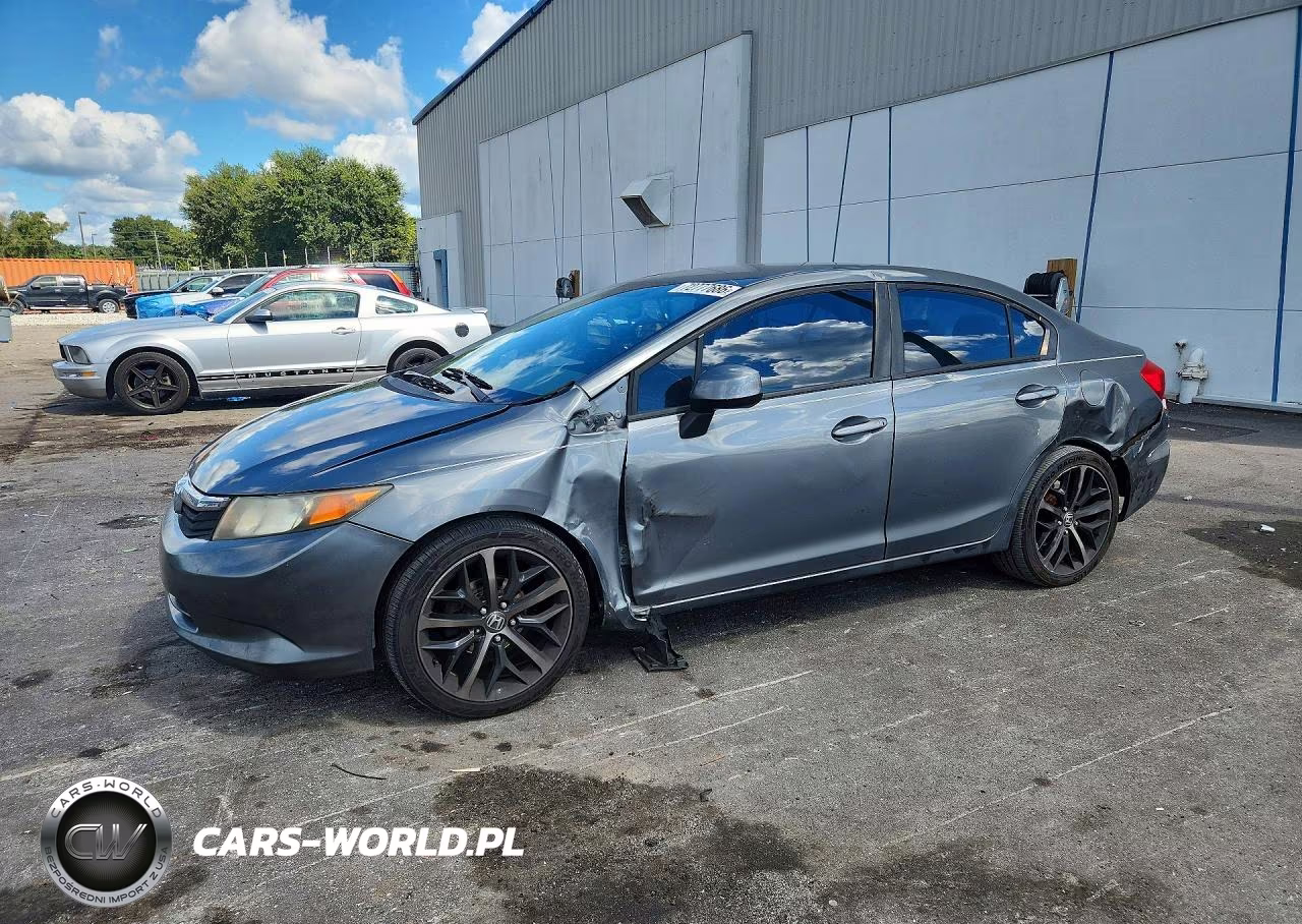 2012 Honda Civic Lx VIN:19XFB2F52CE055550 - 1