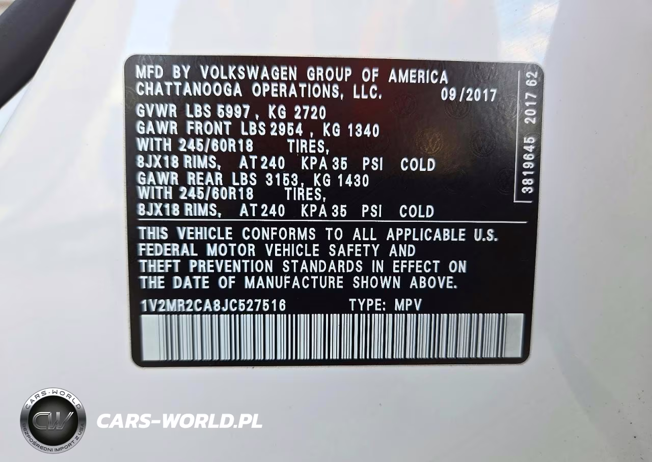 2018 Volkswagen Atlas Sel VIN:1V2MR2CA8JC527516 - 14