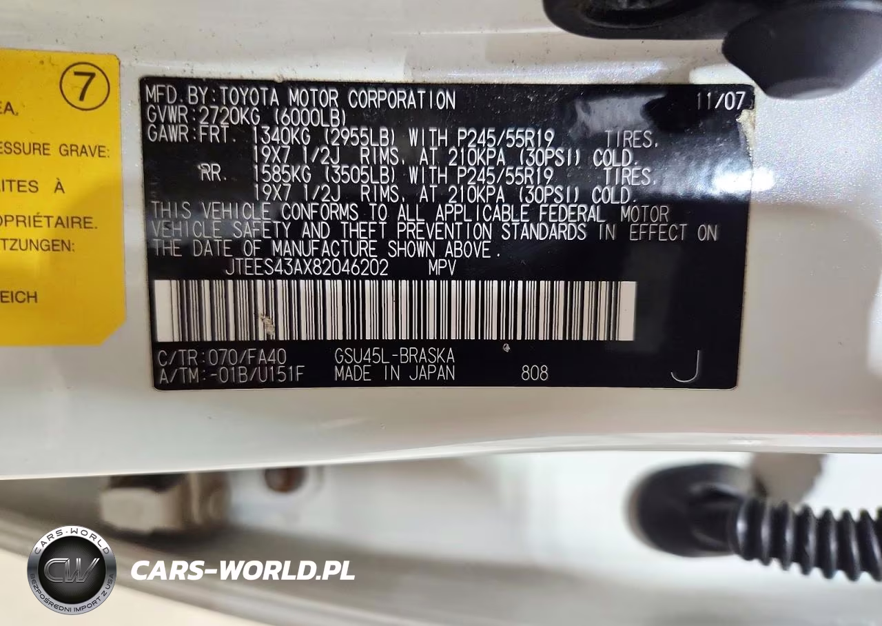 2008 Toyota Highlander Sport VIN:JTEES43AX82046202 - 13