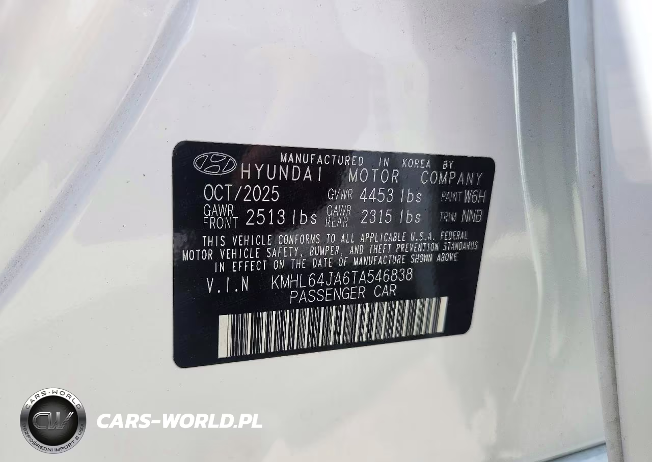 2026 Hyundai Sonata Sel Sport VIN:KMHL64JA6TA546838 - 12