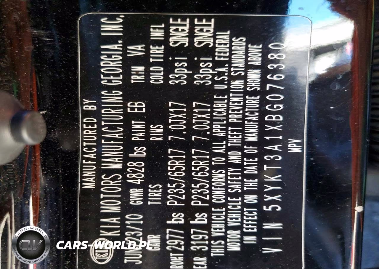 2011 Kia Sorento Base VIN:5XYKT3A1XBG076380 - 13