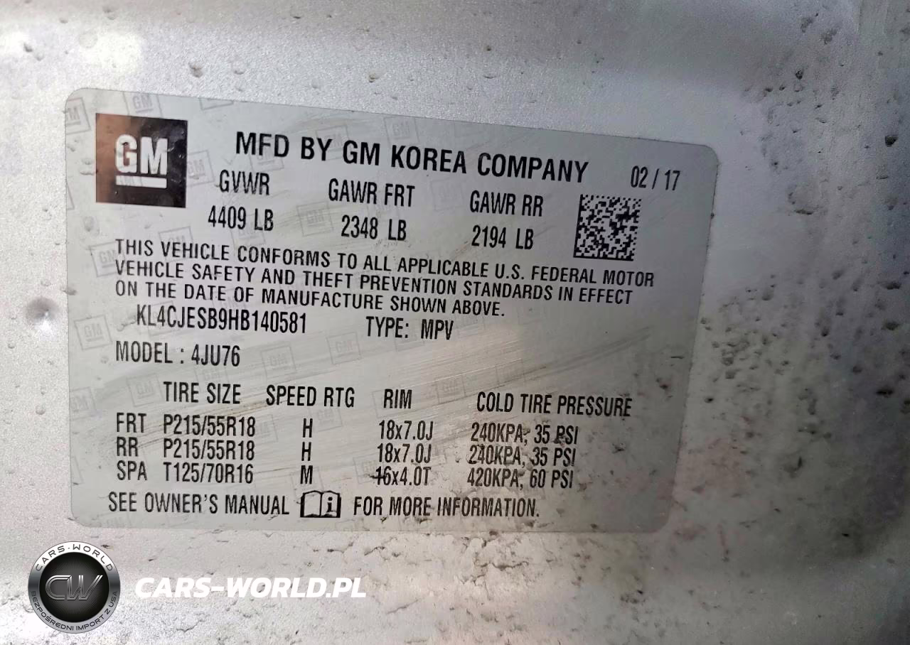 2017 Buick Encore Preferred VIN:KL4CJESB9HB140581 - 13