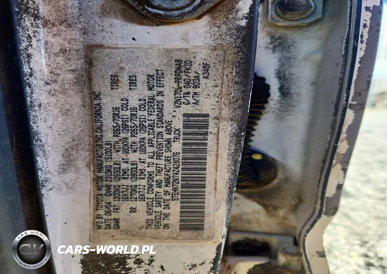 2004 Toyota Tacoma V6 VIN:5TEHN72N74Z428076 - 12
