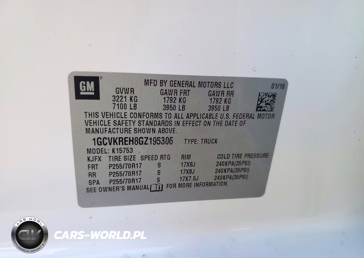 2016 Chevrolet Silverado K1500 Lt VIN:1GCVKREH8GZ195306 - 12