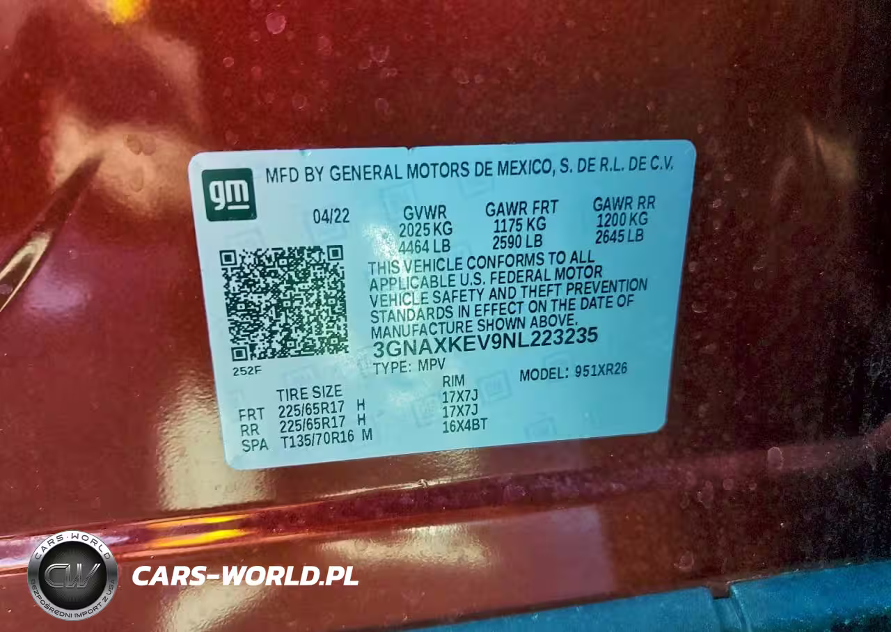 2022 Chevrolet Equinox Lt VIN:3GNAXKEV9NL223235 - 14