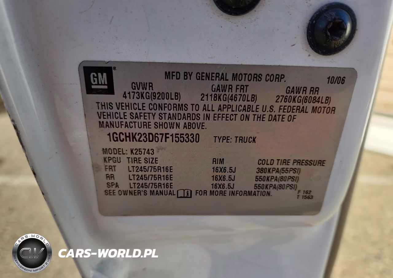 2007 Chevrolet Silverado K2500 Heavy Duty VIN:1GCHK23D67F155330 - 12