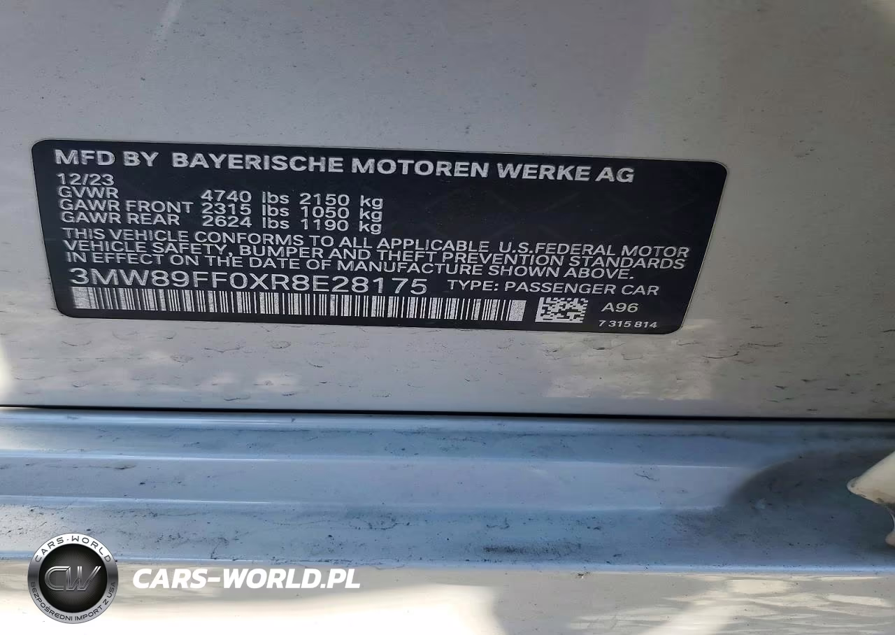 2024 BMW 330Xi VIN:3MW89FF0XR8E28175 - 12