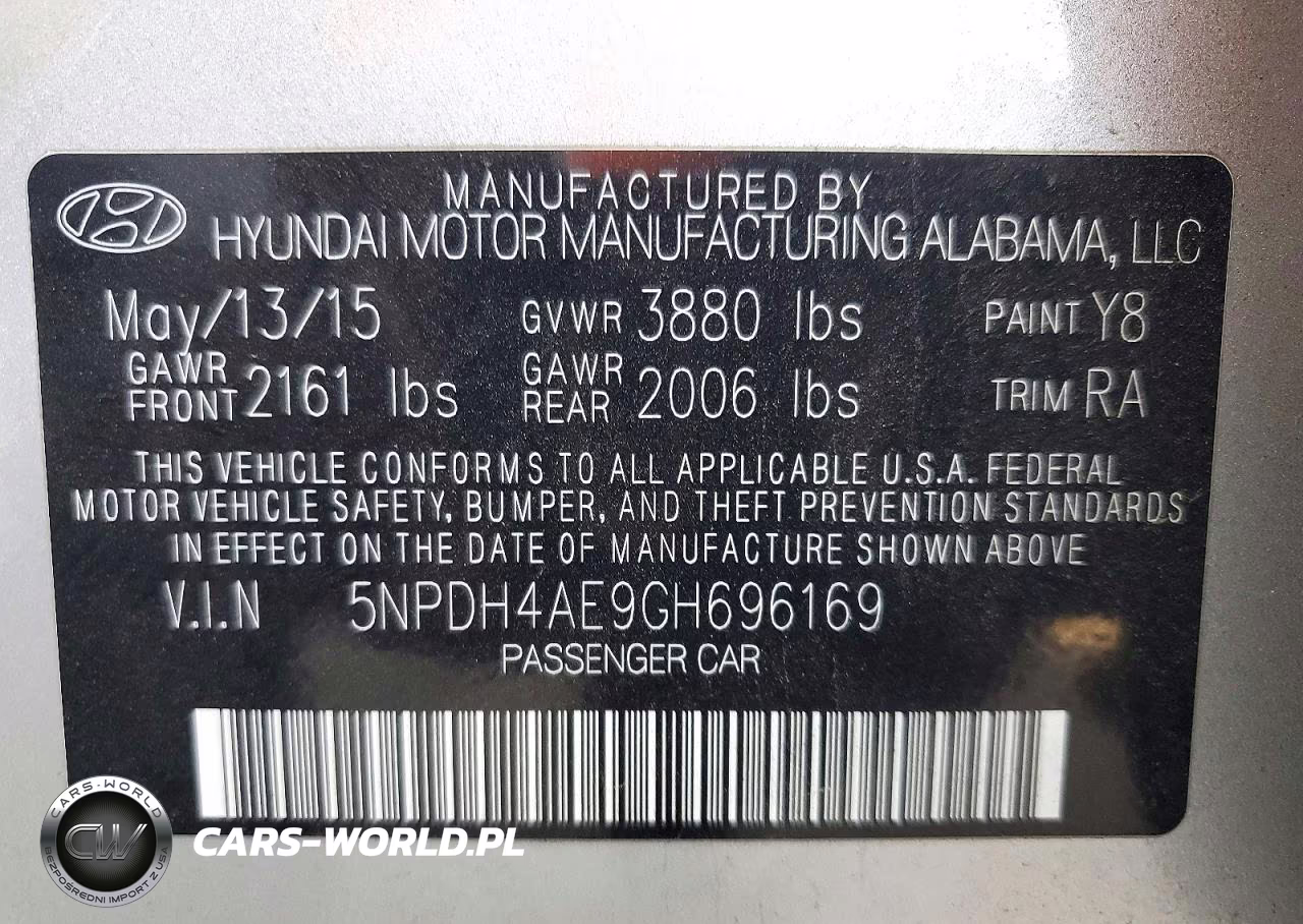 2016 Hyundai Elantra Se VIN:5NPDH4AE9GH696169 - 12