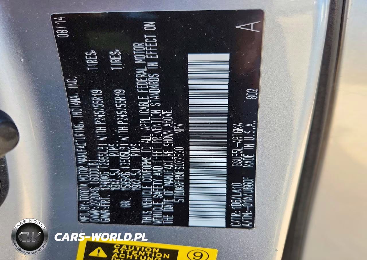 2015 Toyota Highlander Limited VIN:5TDDKRFH9FS077520 - 13