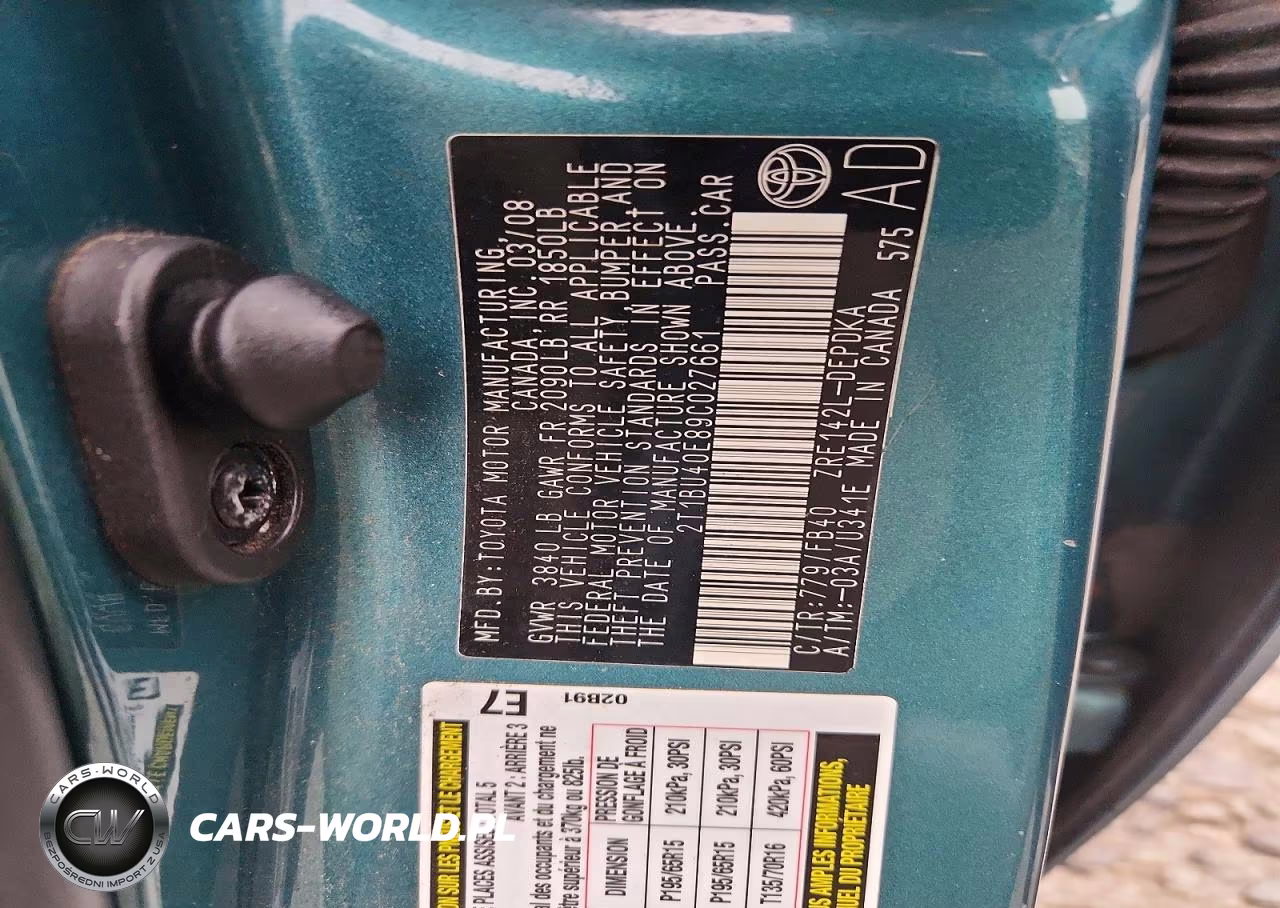 2009 Toyota Corolla Le VIN:2T1BU40E89C027661 - 12