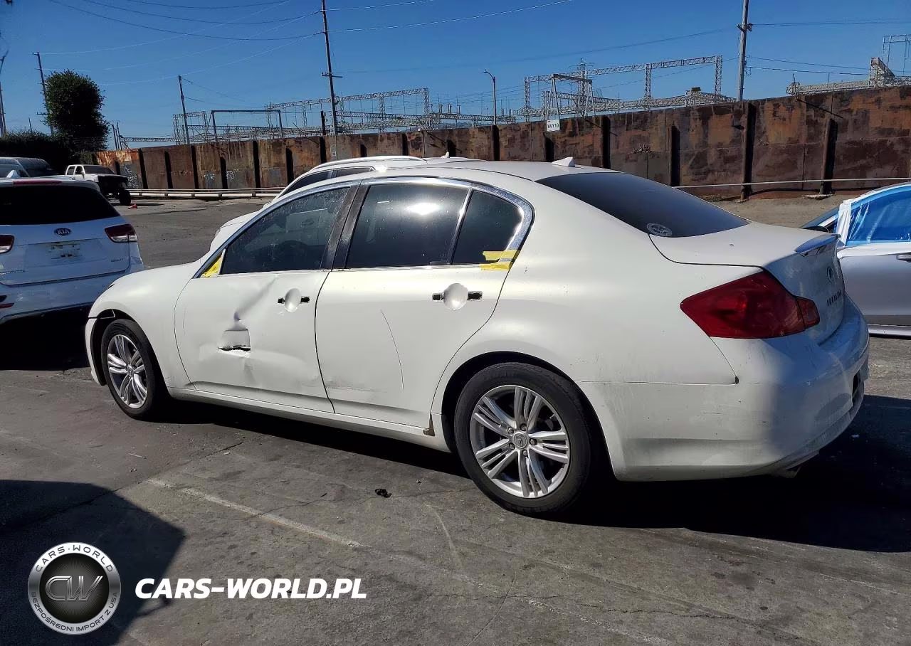 2011 Infiniti G25 Sedan Base VIN:JN1DV6APXBM602873 - 2