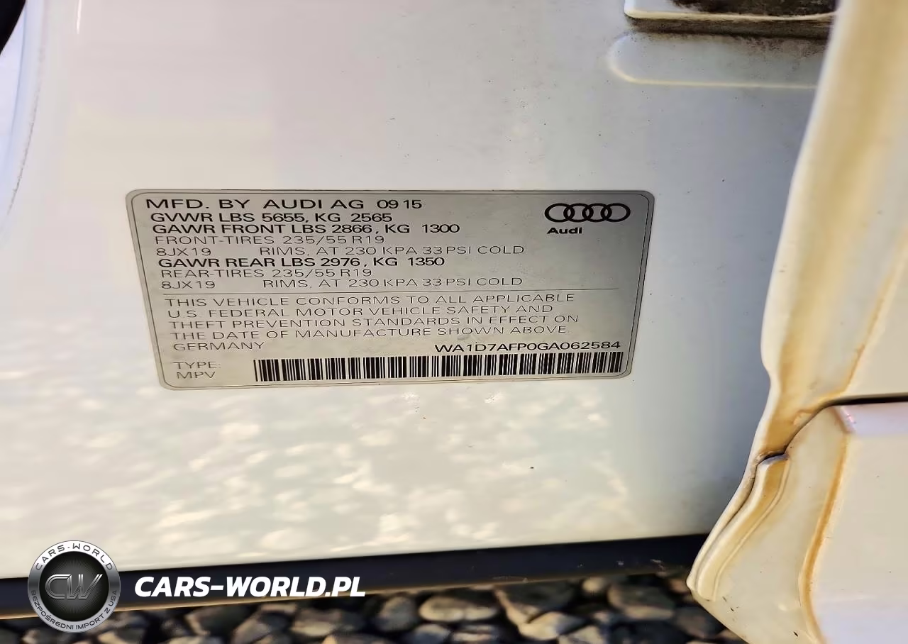 2016 Audi Q5 Premium Plus S-Line VIN:WA1D7AFP0GA062584 - 13