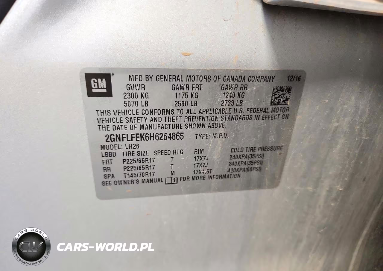 2017 Chevrolet Equinox Lt VIN:2GNFLFEK6H6264865 - 13