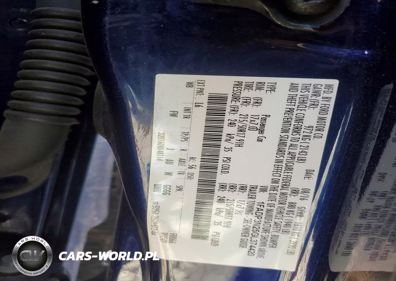 2016 Ford Focus Titanium VIN:1FADP3N25GL374420 - 12