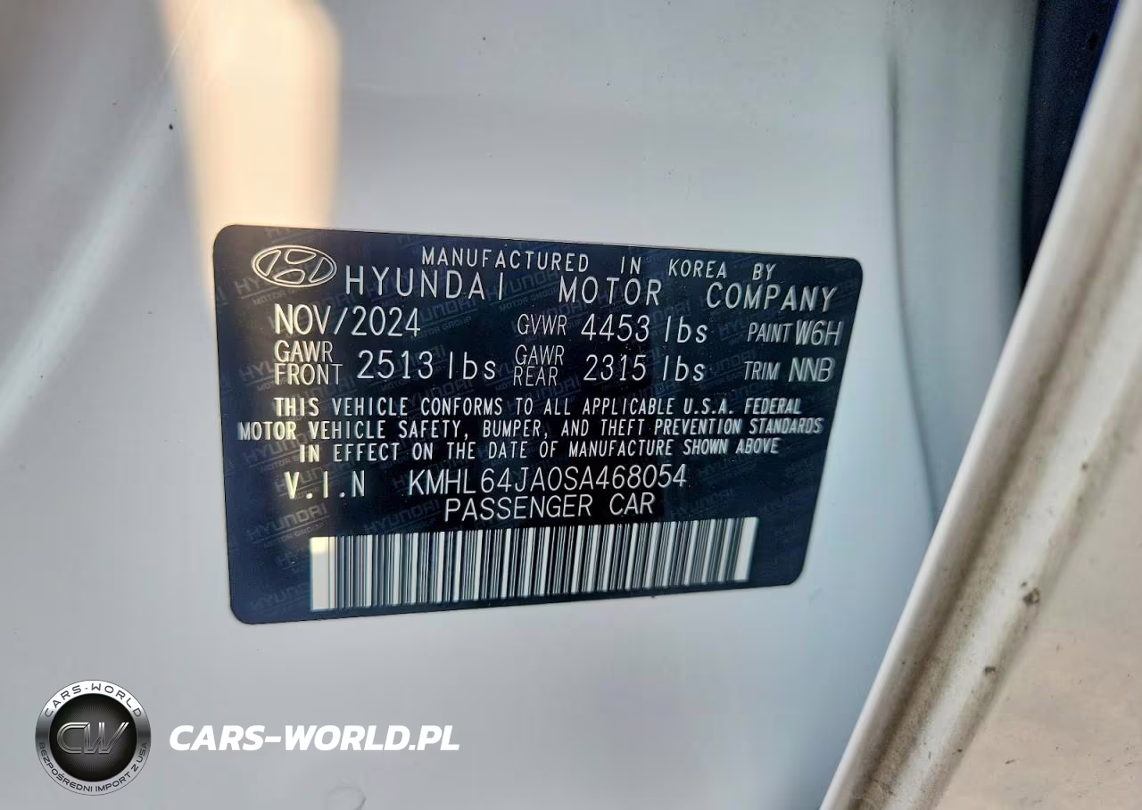 2025 Hyundai Sonata Sel VIN:KMHL64JA0SA468054 - 13