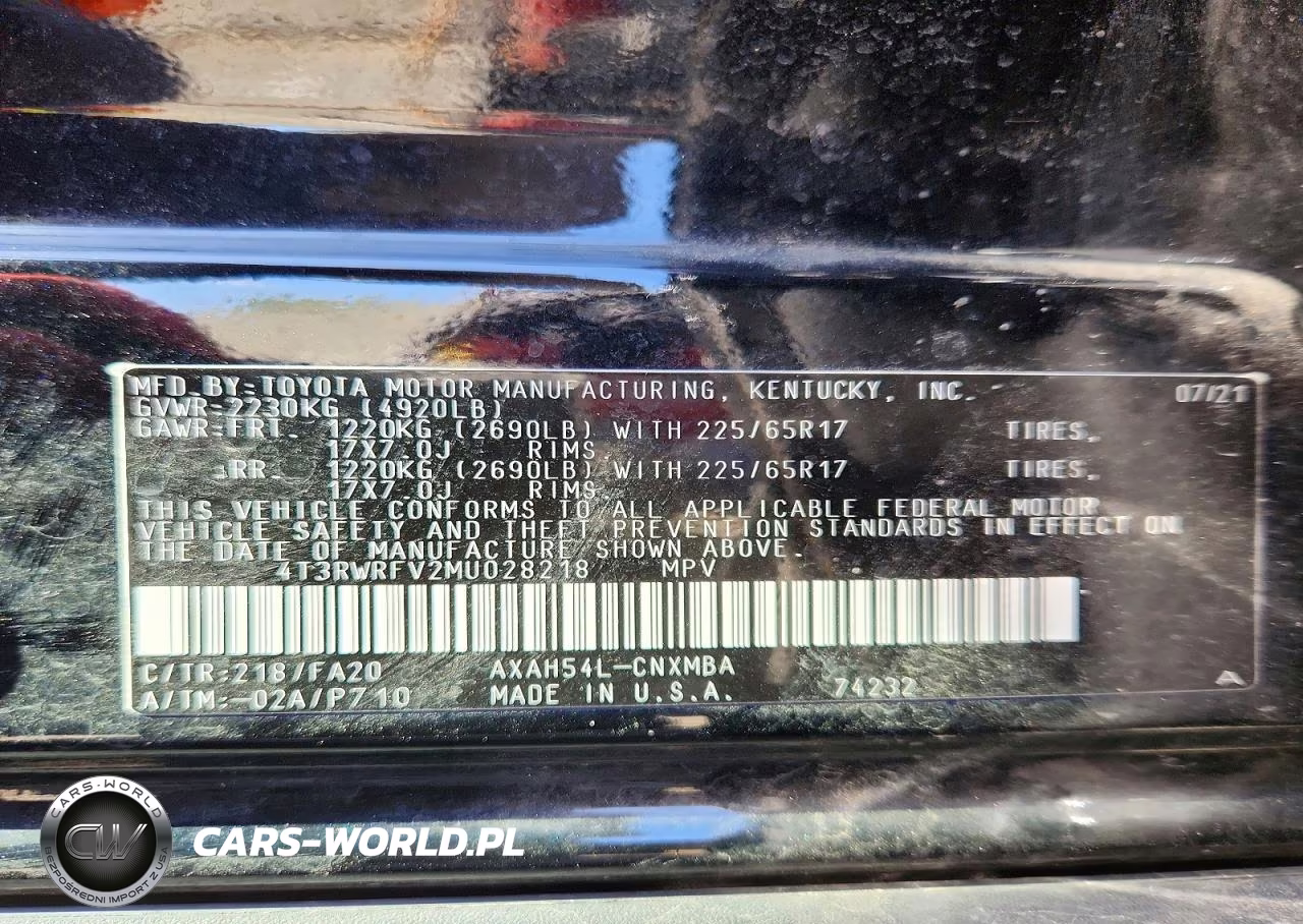 2021 Toyota Rav4 Hybrid Xle VIN:4T3RWRFV2MU028218 - 13