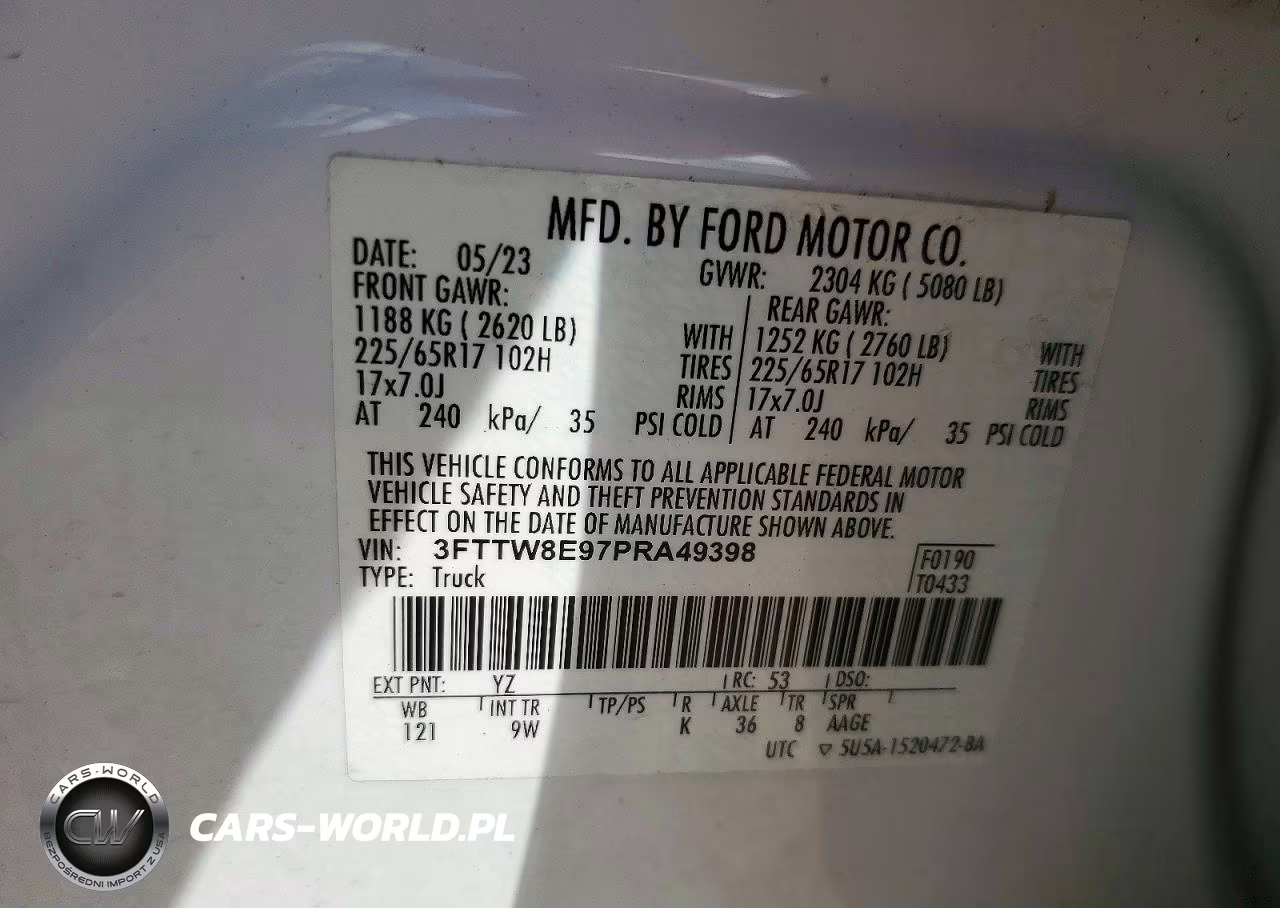 2023 Ford Maverick Xl VIN:3FTTW8E97PRA49398 - 12