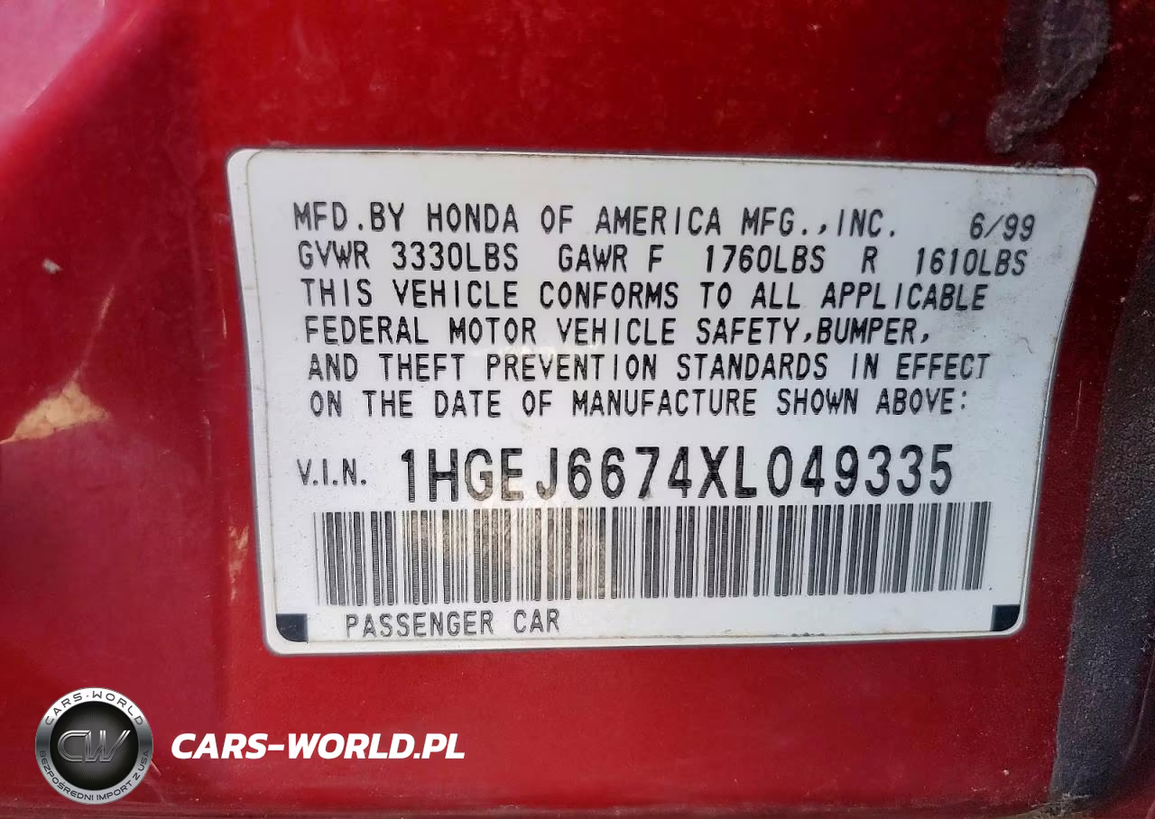1999 Honda Civic Lx VIN:1HGEJ6674XL049335 - 12