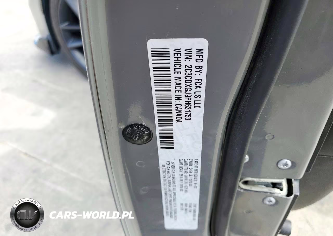 2023 Dodge Charger Scat Pack VIN:2C3CDXGJ9PH631753 - 12