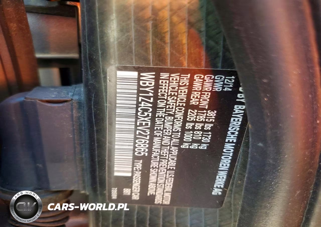2014 BMW I3 Rex VIN:WBY1Z4C5XEV276865 - 12
