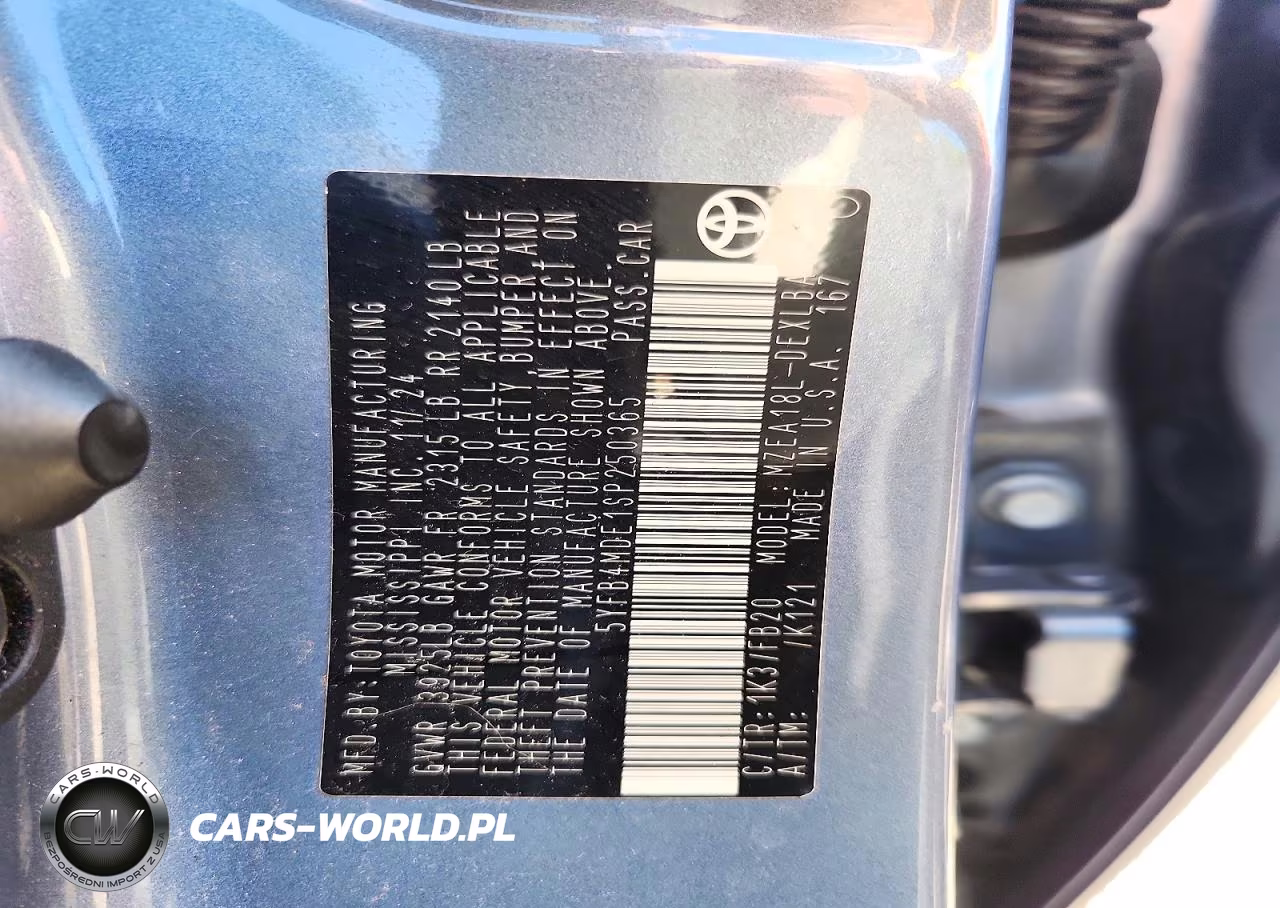 2025 Toyota Corolla Le VIN:5YFB4MDE1SP250365 - 12