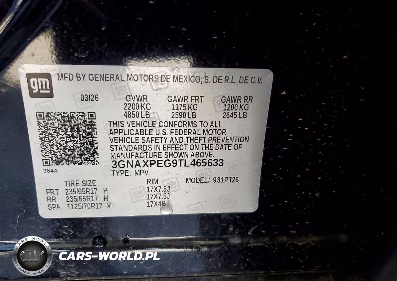 2026 Chevrolet Equinox Lt VIN:3GNAXPEG9TL465633 - 12