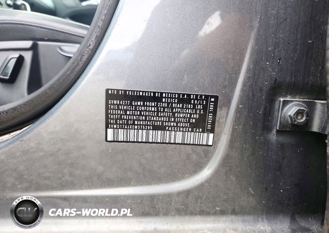 2014 Volkswagen Jetta Se VIN:3VWD17AJXEM375295 - 12