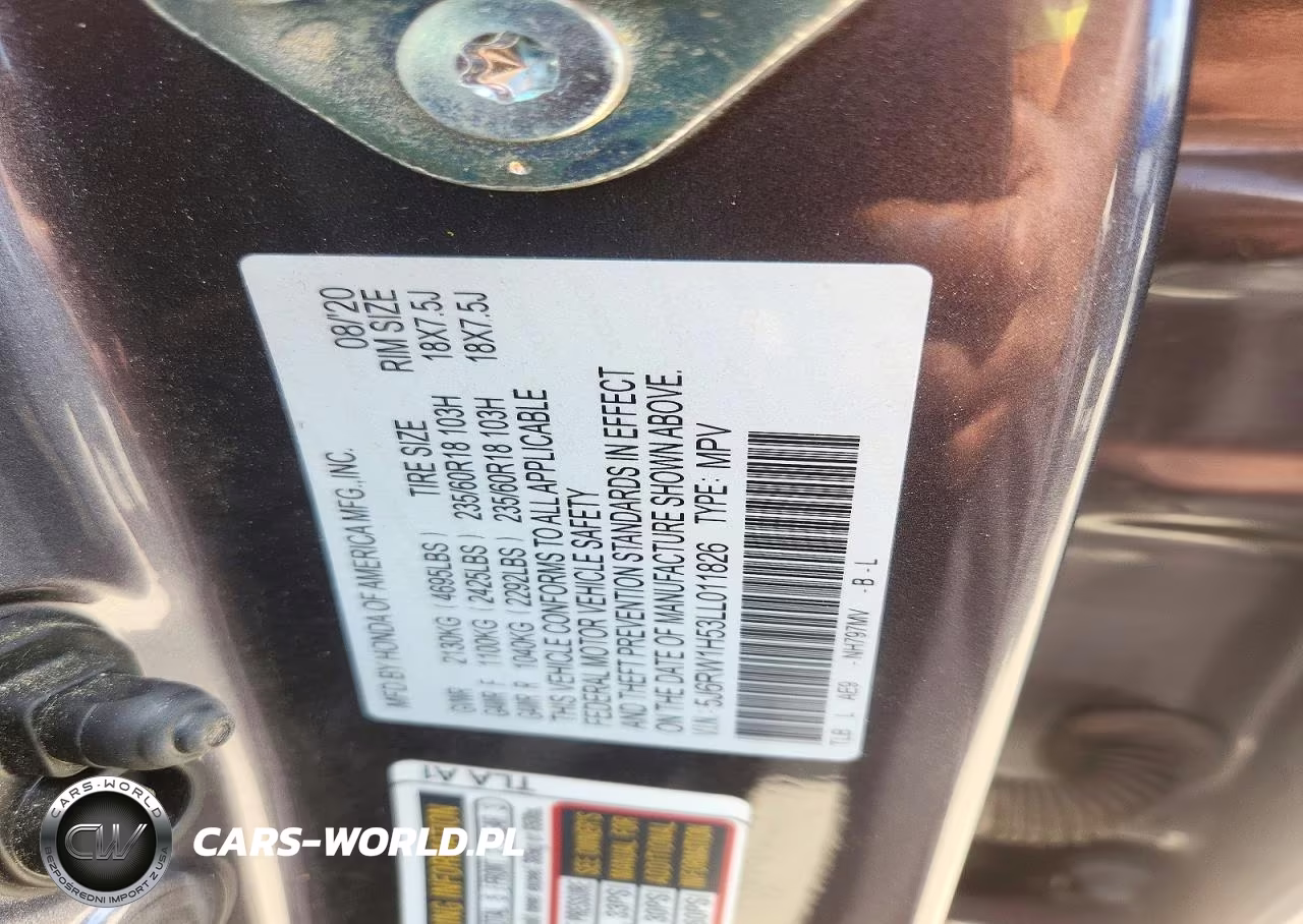 2020 Honda Cr-V Ex VIN:5J6RW1H53LL011826 - 13