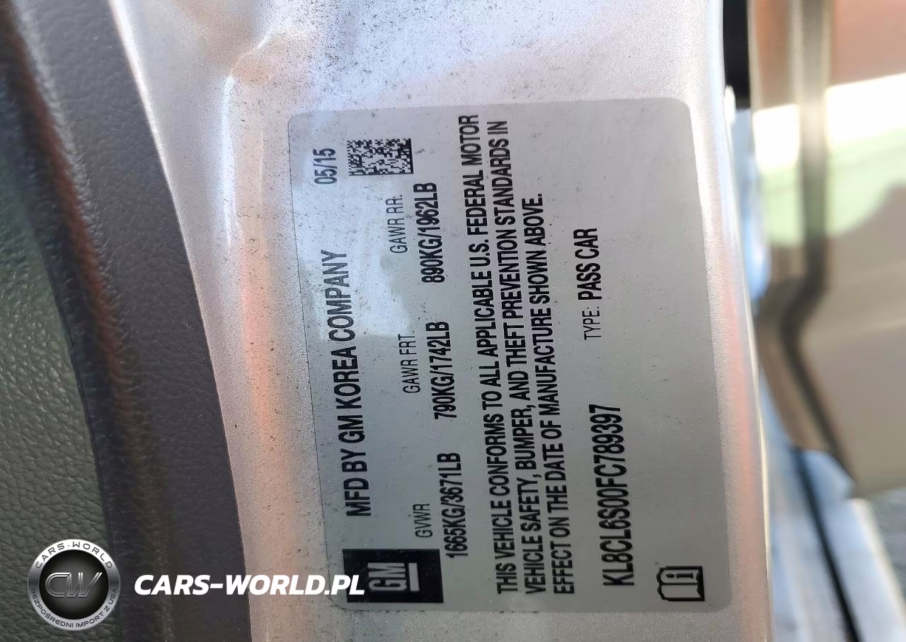 2015 Chevrolet Spark Ev 2Lt VIN:KL8CL6S00FC789397 - 13
