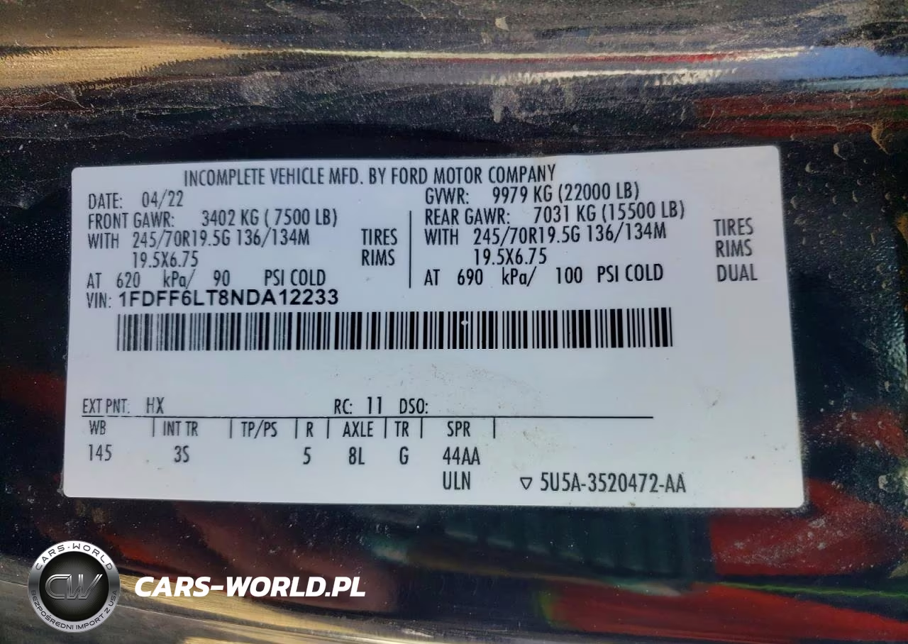 2022 Ford F600 Dump Truck VIN:1FDFF6LT8NDA12233 - 13