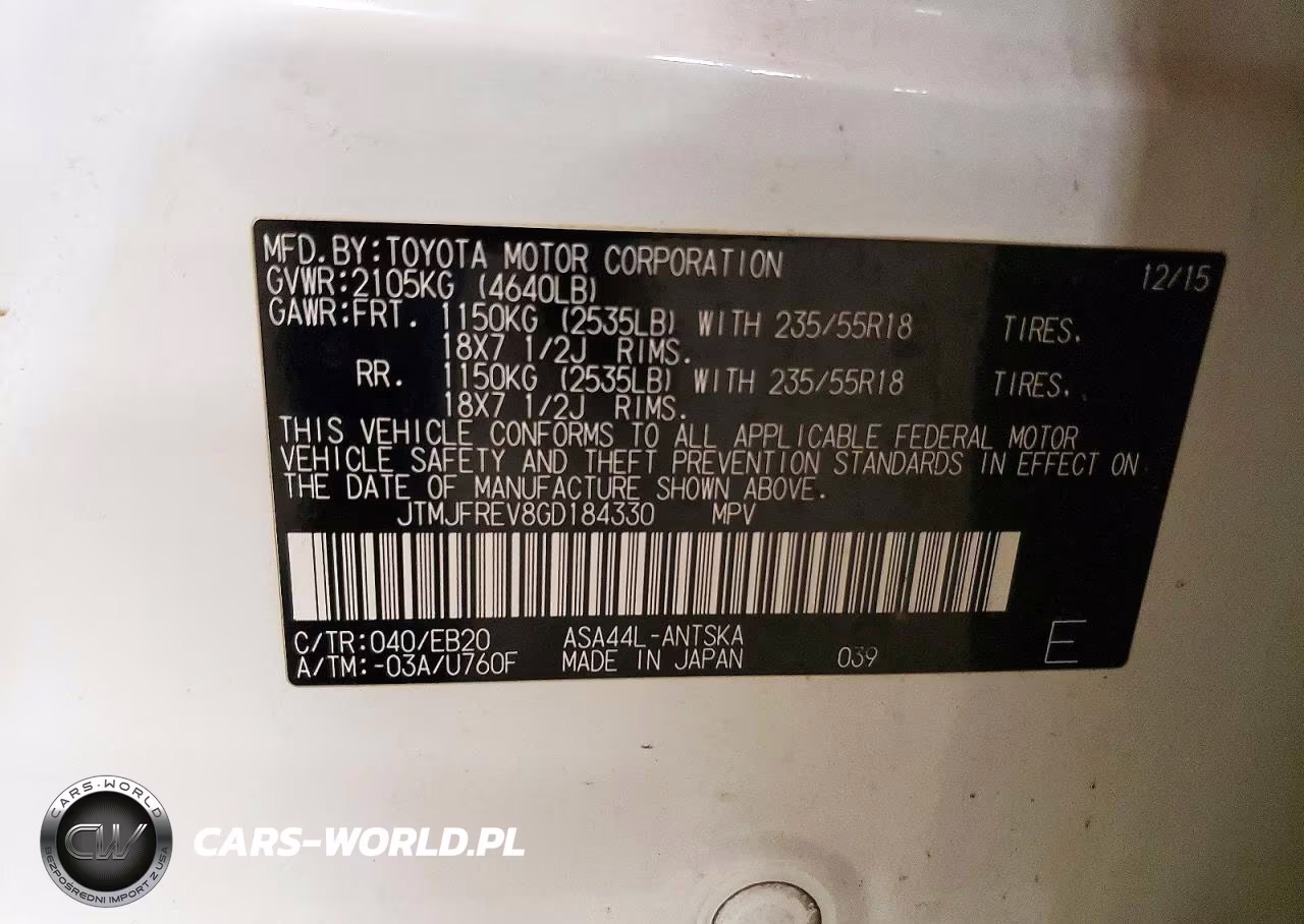 2016 Toyota Rav4 Se VIN:JTMJFREV8GD184330 - 13
