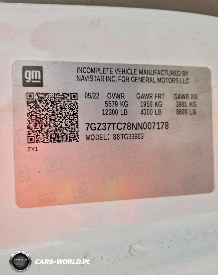 2022 GMC Savana Box Truck VIN:7GZ37TC78NN007178 - 12