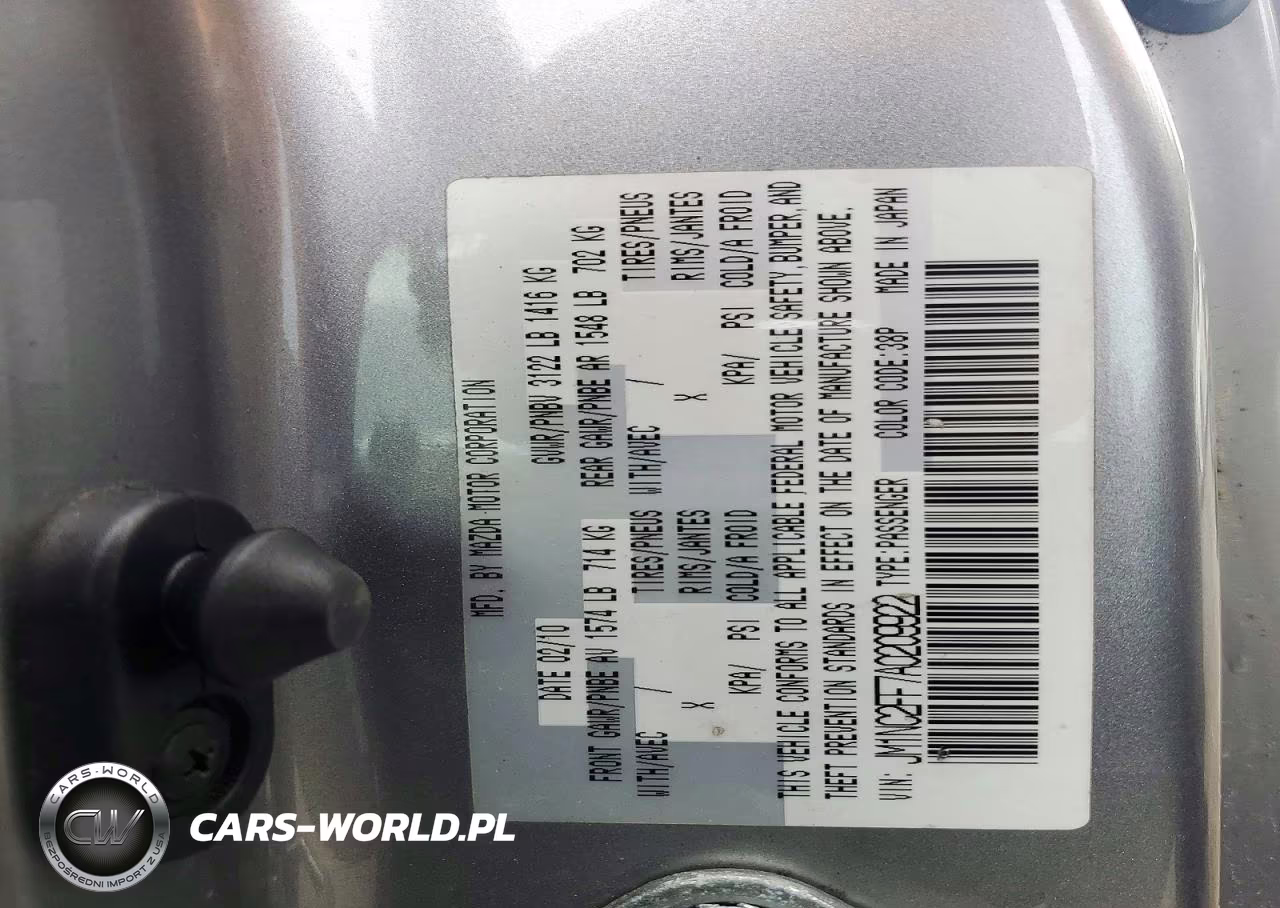 2010 Mazda Mx-5 Miata VIN:JM1NC2FF7A0209922 - 13