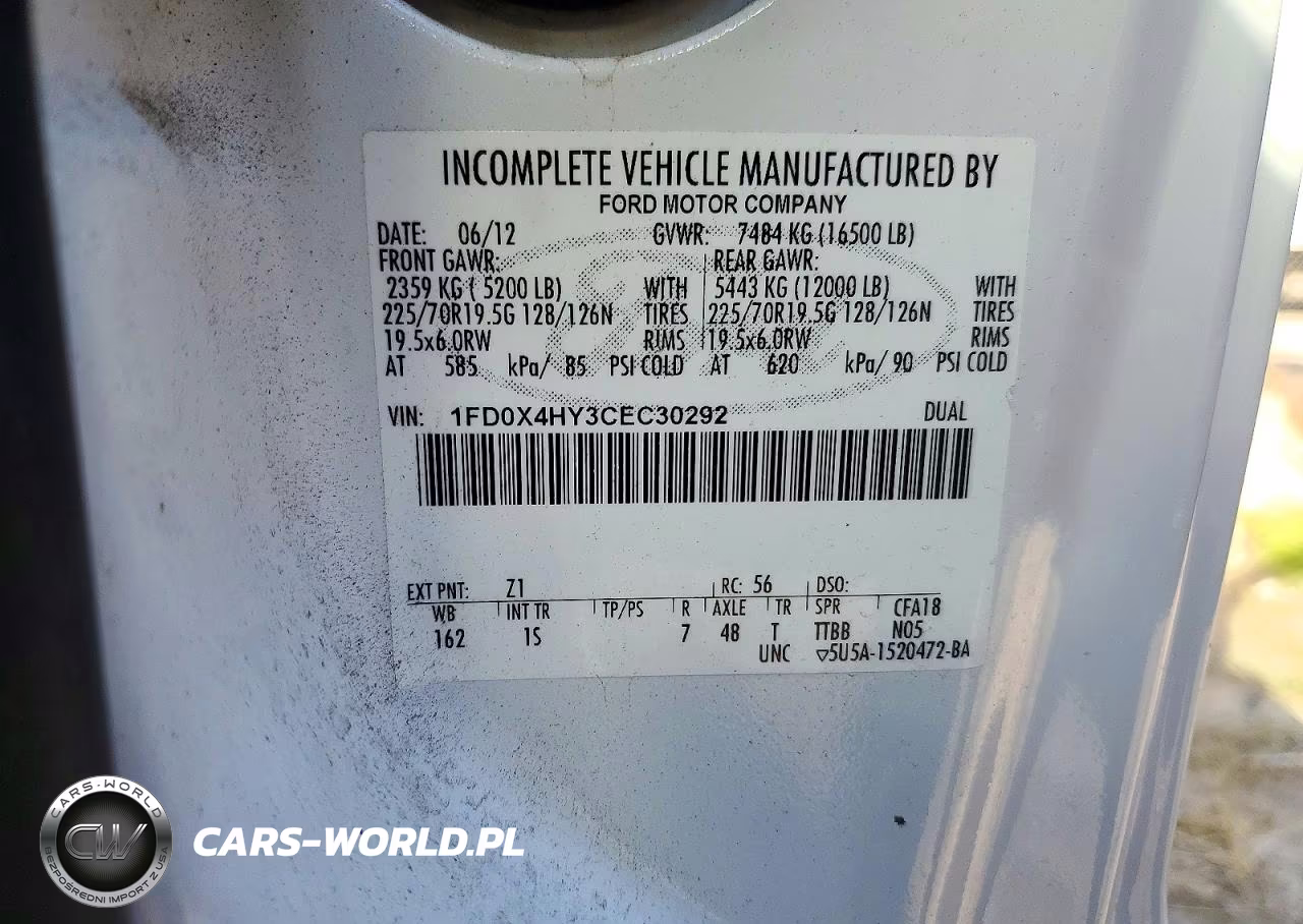 2012 Ford F450 Super Duty VIN:1FD0X4HY3CEC30292 - 13