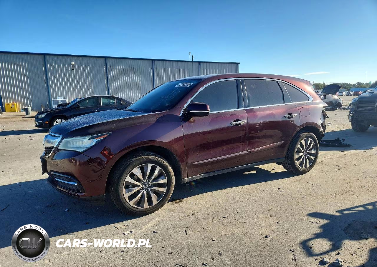 2015 Acura Mdx Technology VIN:5FRYD3H46FB012775 - 1