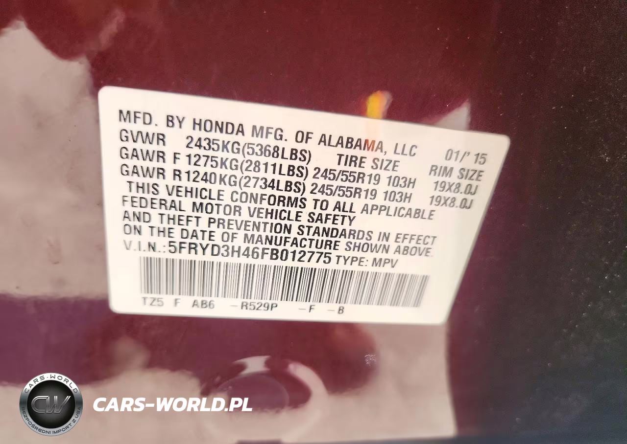 2015 Acura Mdx Technology VIN:5FRYD3H46FB012775 - 13