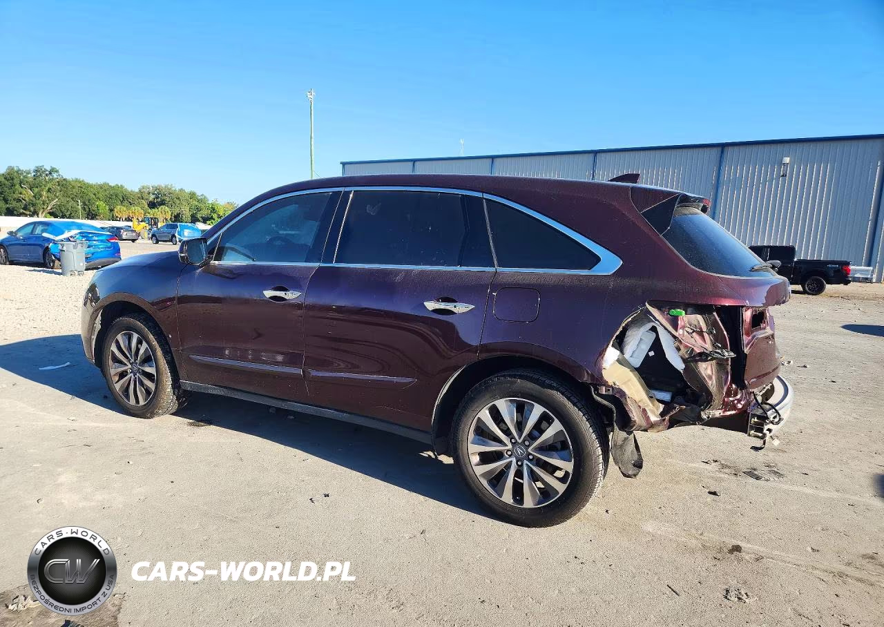 2015 Acura Mdx Technology VIN:5FRYD3H46FB012775 - 2