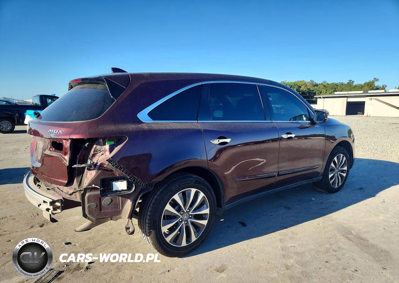 2015 Acura Mdx Technology VIN:5FRYD3H46FB012775 - 3