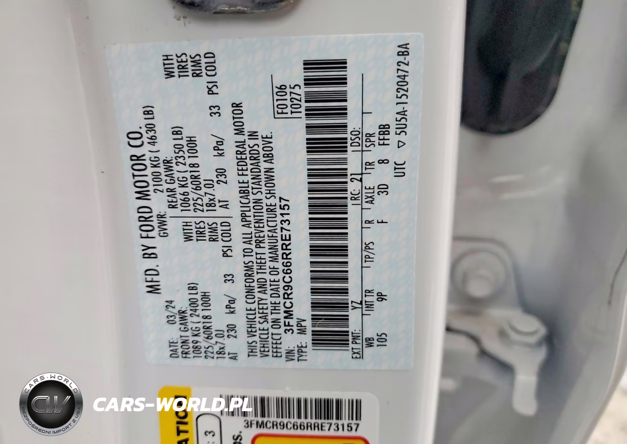 2024 Ford Bronco Sport Outer Banks VIN:3FMCR9C66RRE73157 - 13
