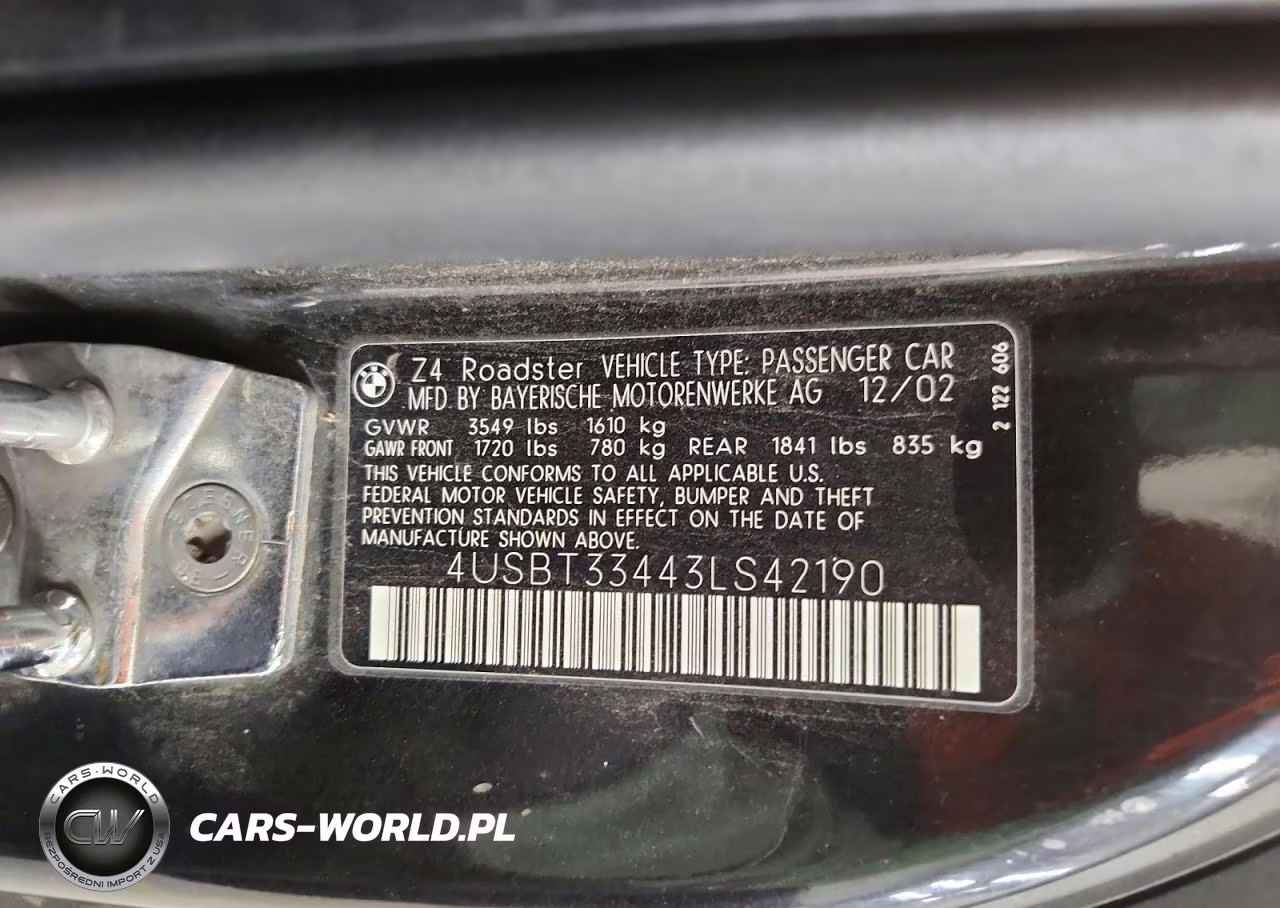 2003 BMW Z4 2.5 VIN:4USBT33443LS42190 - 12