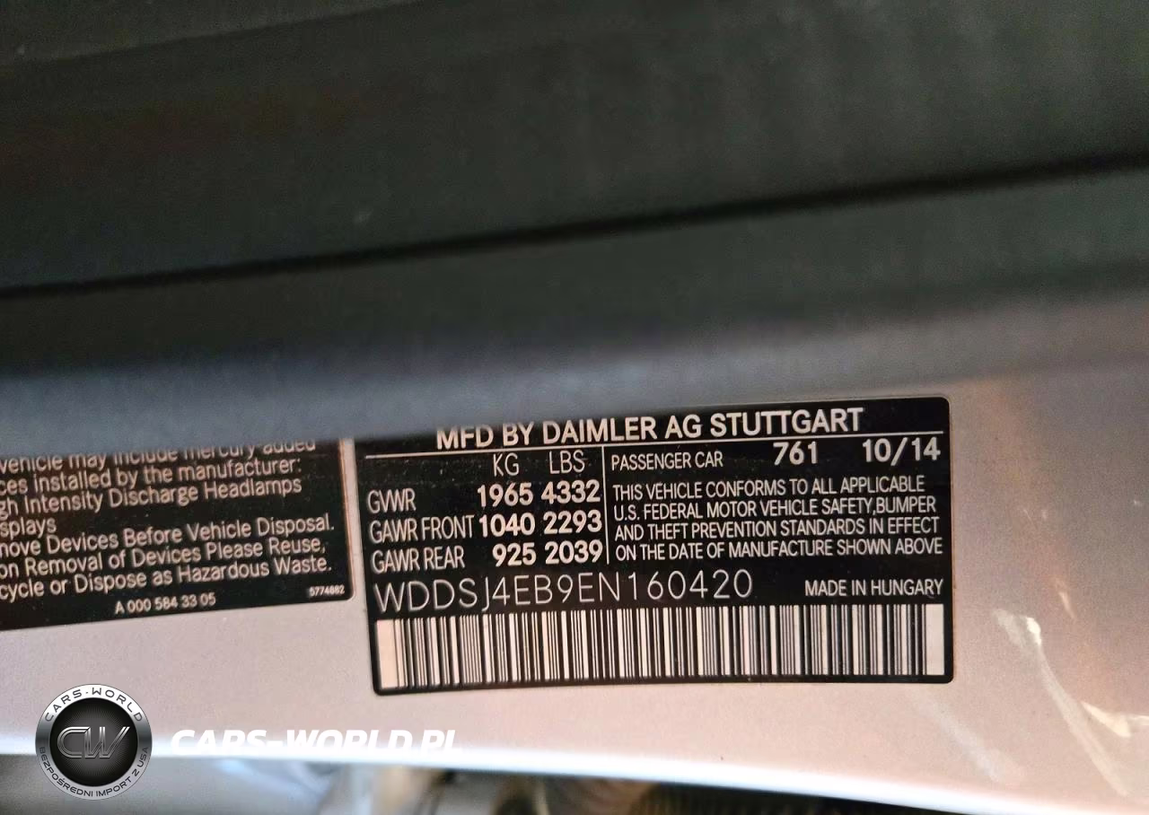 2014 Mercedes-Benz Cla 250 VIN:WDDSJ4EB9EN160420 - 13