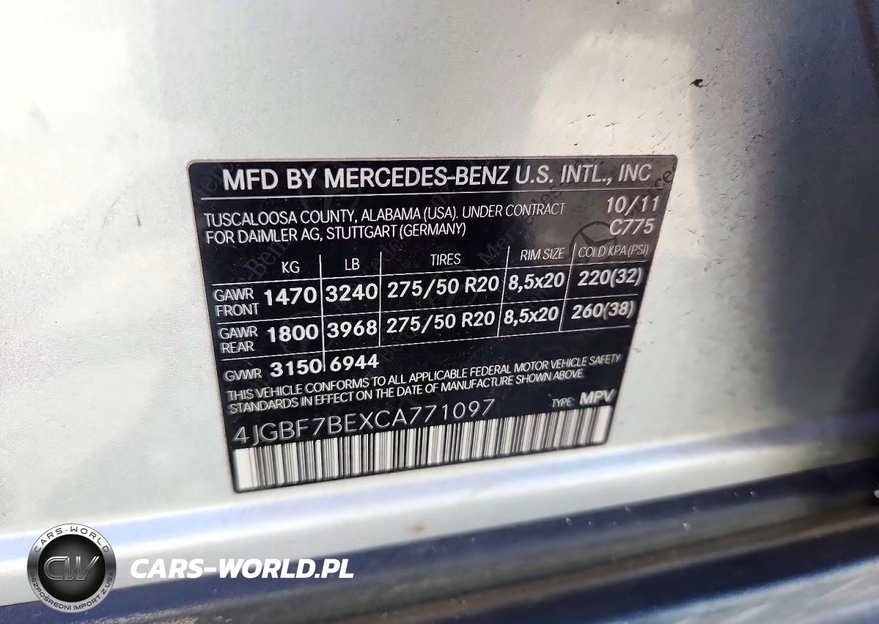 2012 Mercedes-Benz Gl 450 4Matic VIN:4JGBF7BEXCA771097 - 14